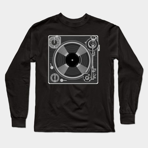 Turntabler Long Sleeve T-Shirt by Aldrvnd